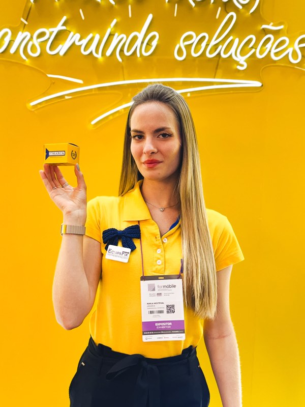 Produtos Jomarca Kits expostos no estande da Formóbile 2026.